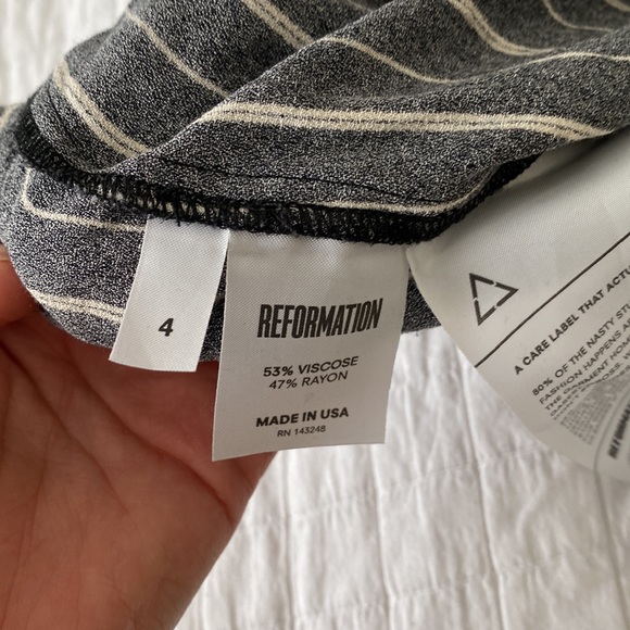 Reformation high waisted striped pants - Picture 4 of 4